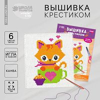 Вышивка крестиком "Котик", 14х10 см